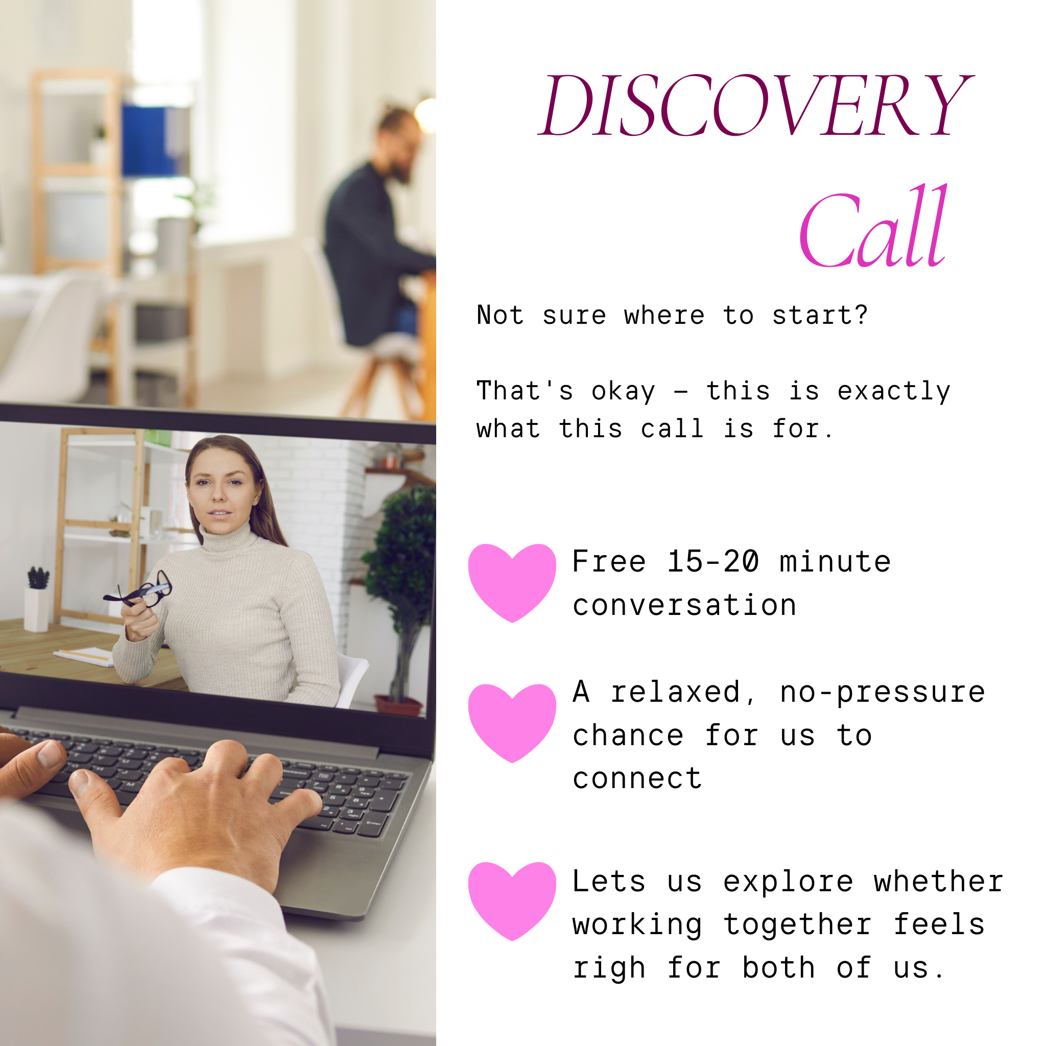 Free Discovery Call — Let's See If We're a Good Fit