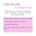One-on-One Coaching Session (90 Min)