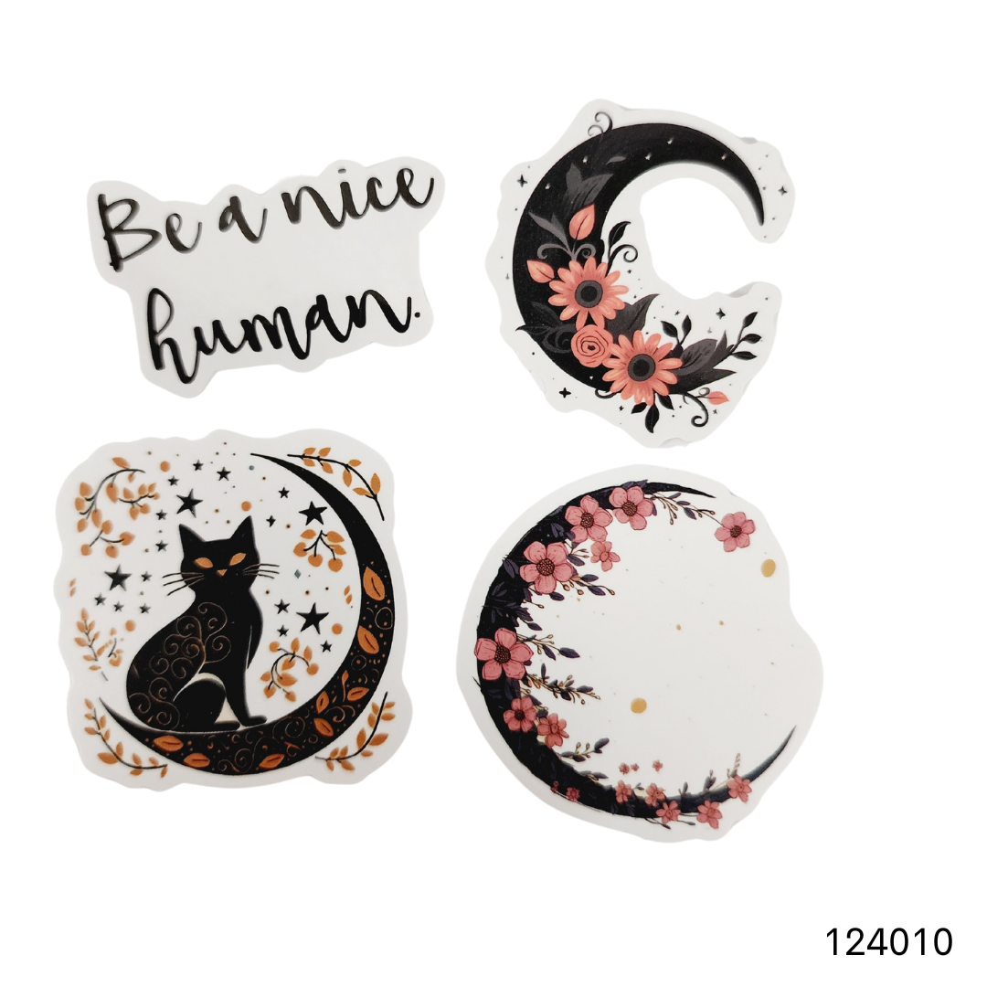 Quotes, Moons, Books, and Cats Sticker Packs 1 image 9
