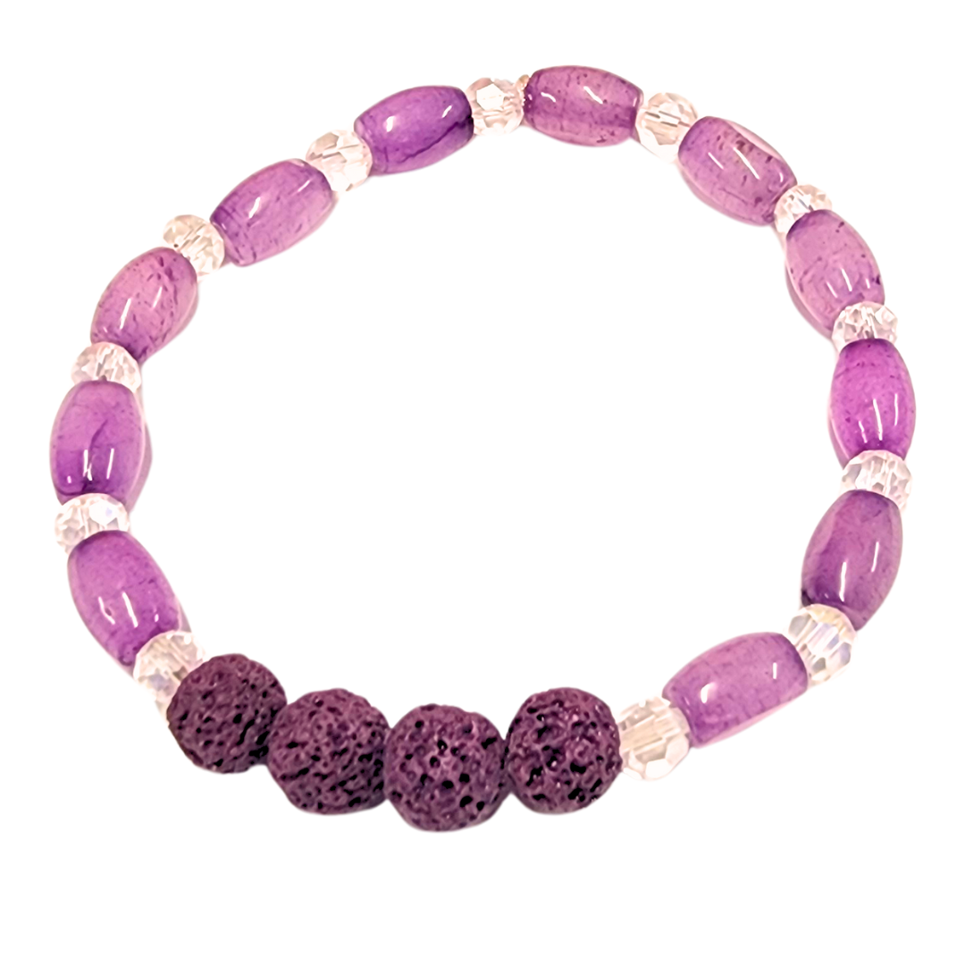 Tranquil Essence Amethyst Diffuser Bracelet image 0