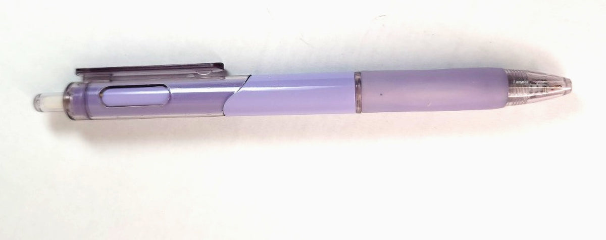 Purple Translucent Retractable Gel Pen with a Handguard image 0