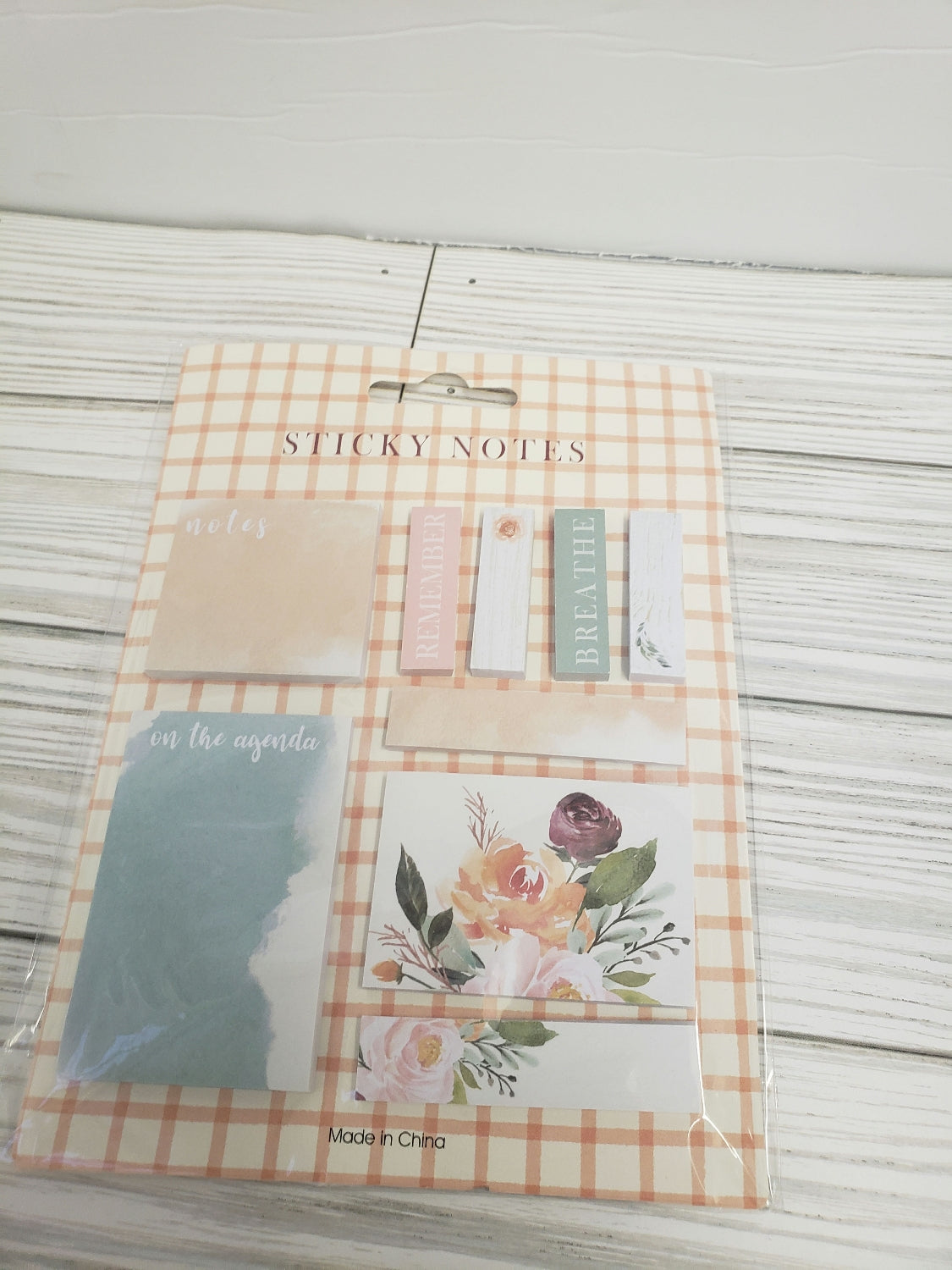 Fall Flowers Sticky Note Set image 0