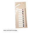 Color Note Sticky Tabs – Round Dots (Dark) image 0