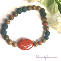 Tigers Eye and Lava Stones Diffuser Bracelet image 0