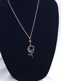 Mermaid on a Moon Diffuser Necklace image 0
