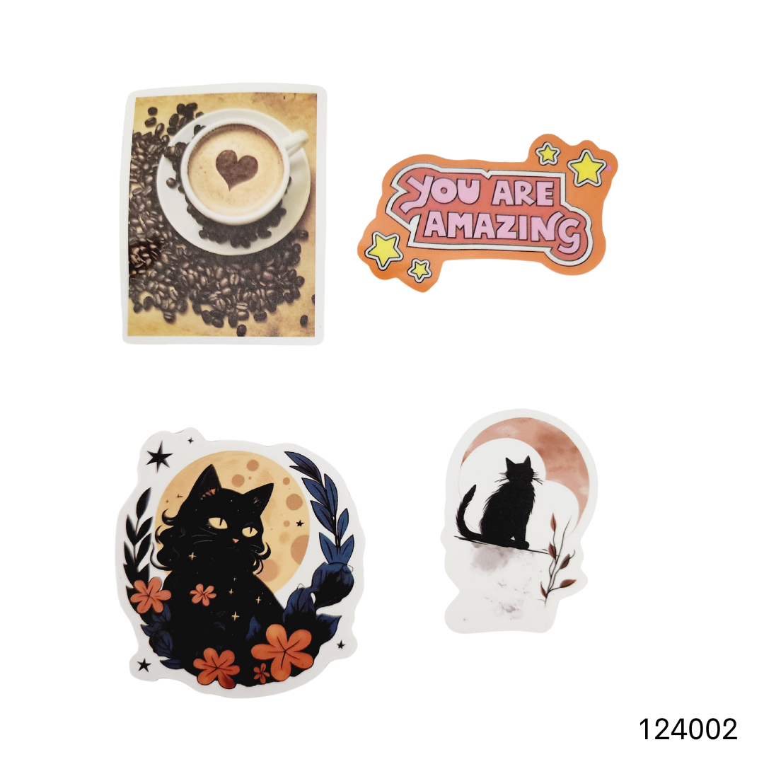 Quotes, Moons, Books, and Cats Sticker Packs 1 image 1