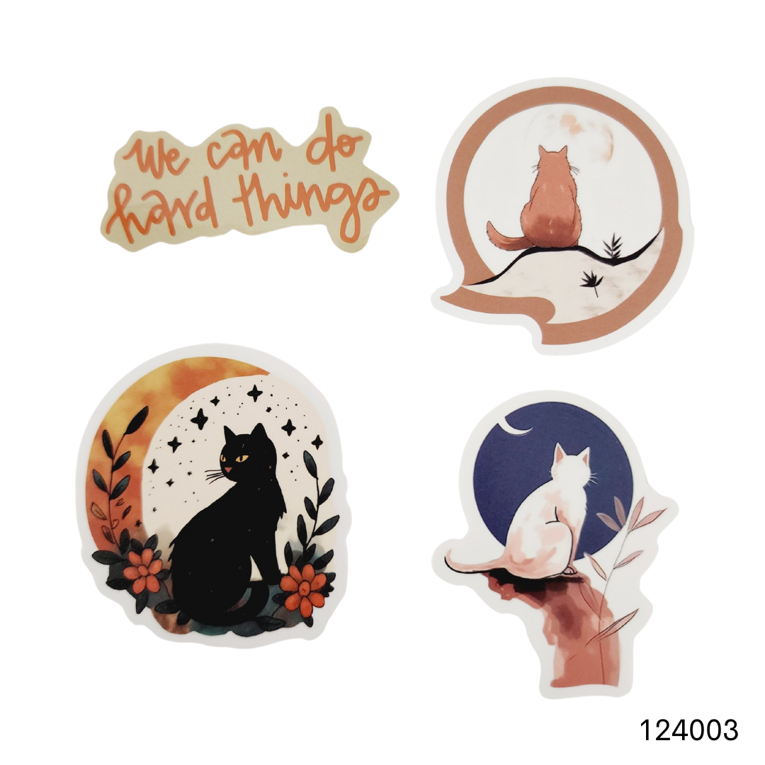 Quotes, Moons, Books, and Cats Sticker Packs 1 image 2