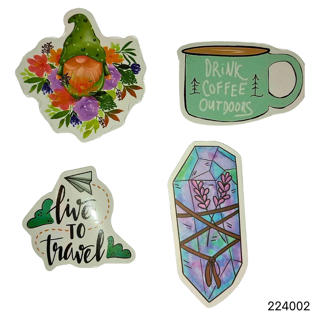 Gnomes & Crystals 3" Waterproof Vinyl Sticker Packs Collection 1 image 2