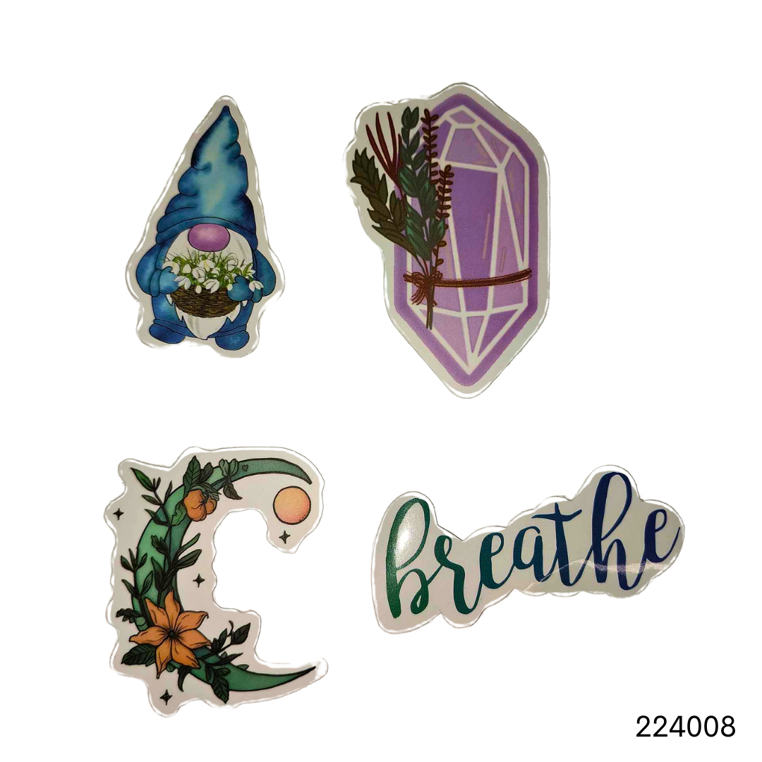 Gnomes & Crystals 3" Waterproof Vinyl Sticker Packs Collection 1 image 8