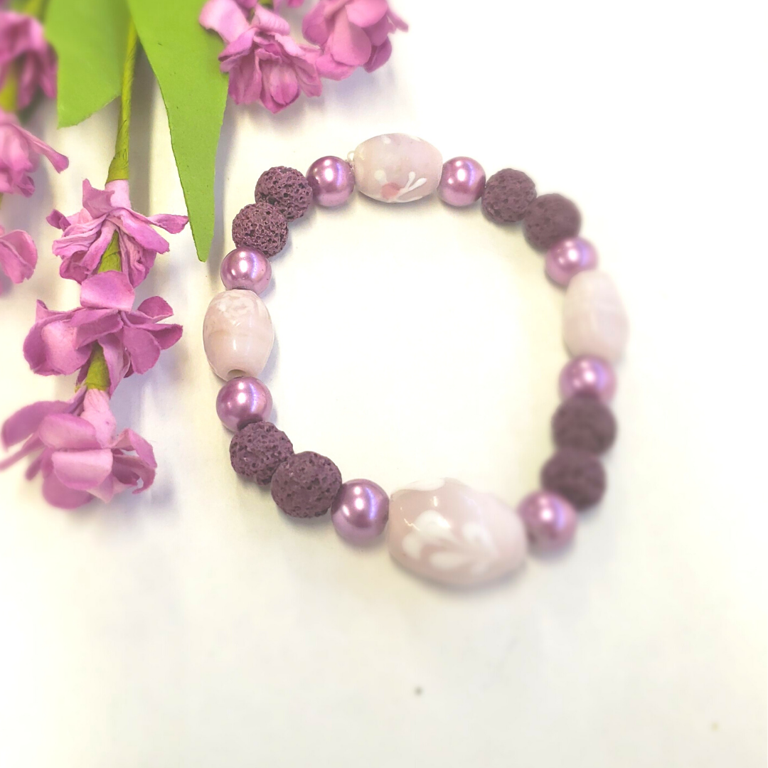Lilac Bloom Diffuser Bracelet image 1