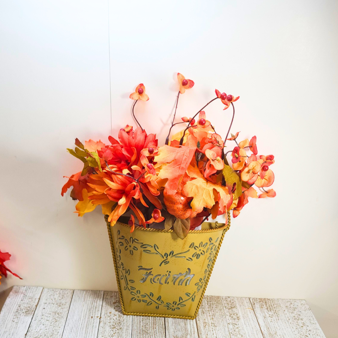 Faith Door Pockets with Fall Flowers (sold separately) image 1