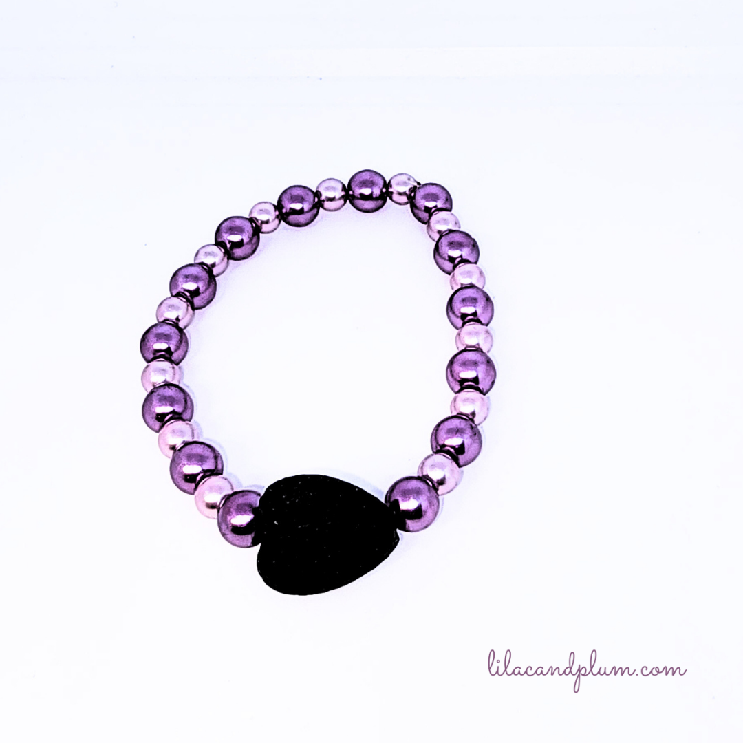 Moonshadow Heart Diffuser Bracelet image 0