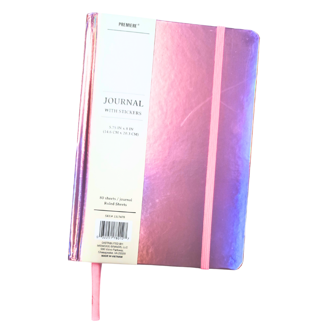 Shiny Pink Journal with Stickers image 0