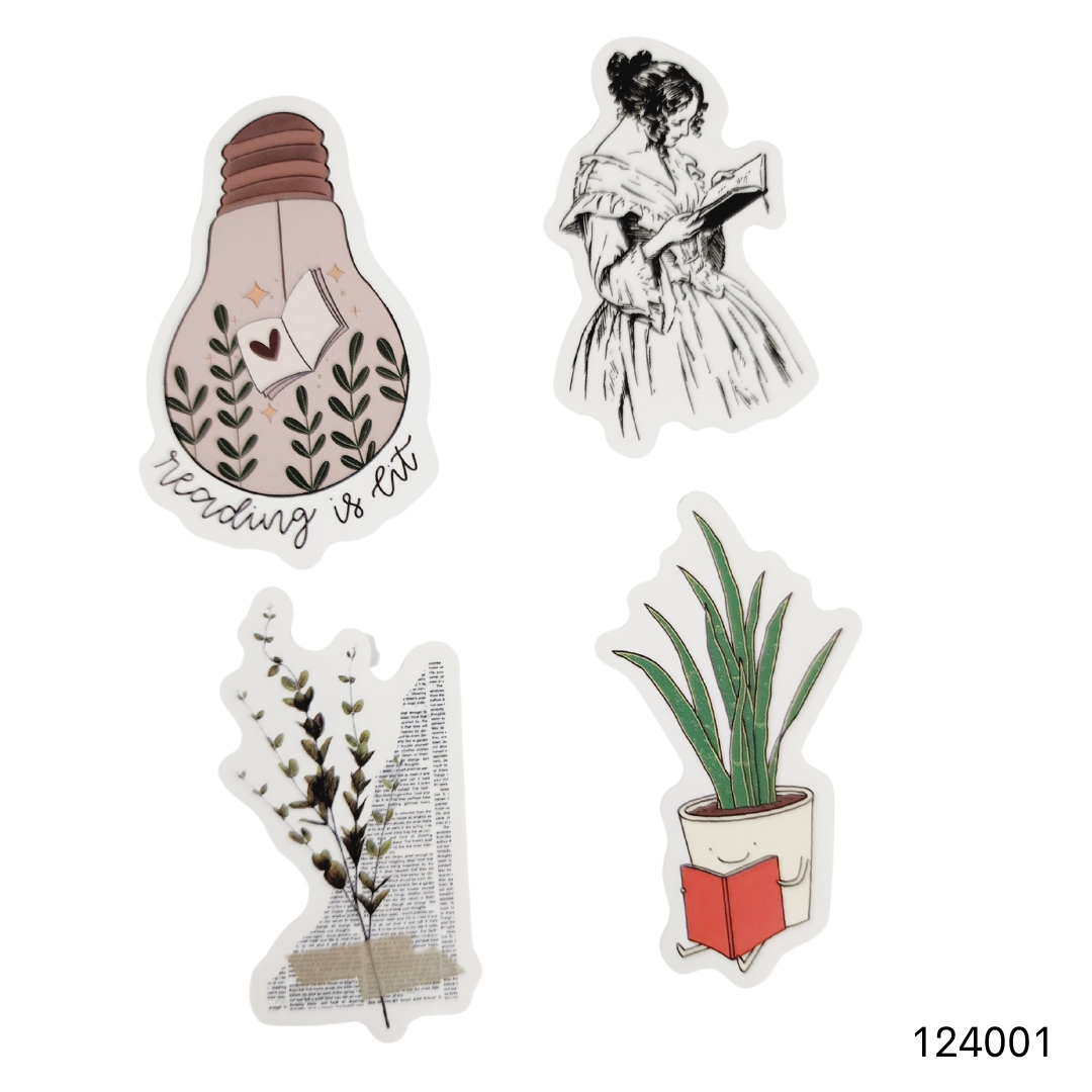 Quotes, Moons, Books, and Cats Sticker Packs 1 image 0