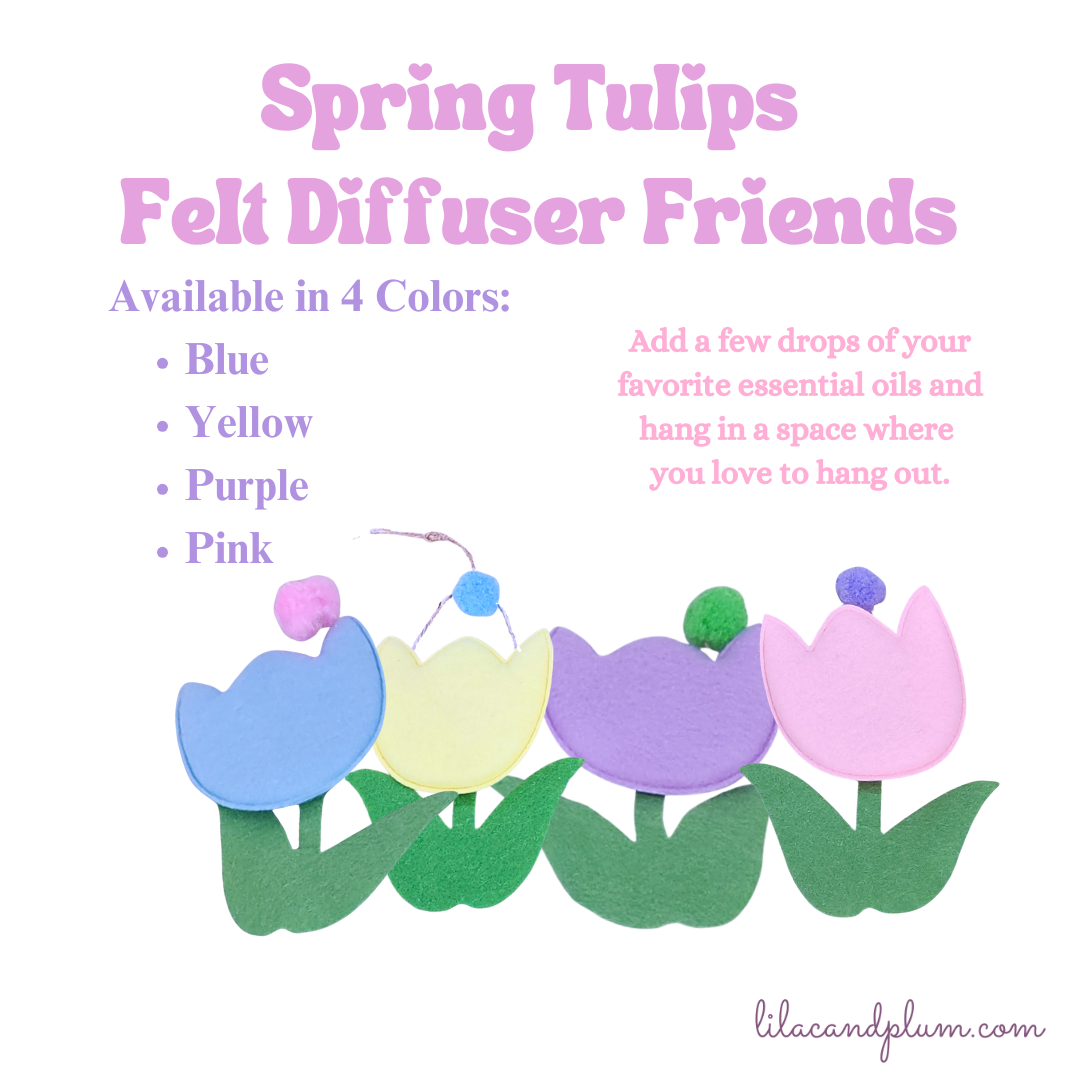 Spring Tulips Felt Diffuser Friends image 0