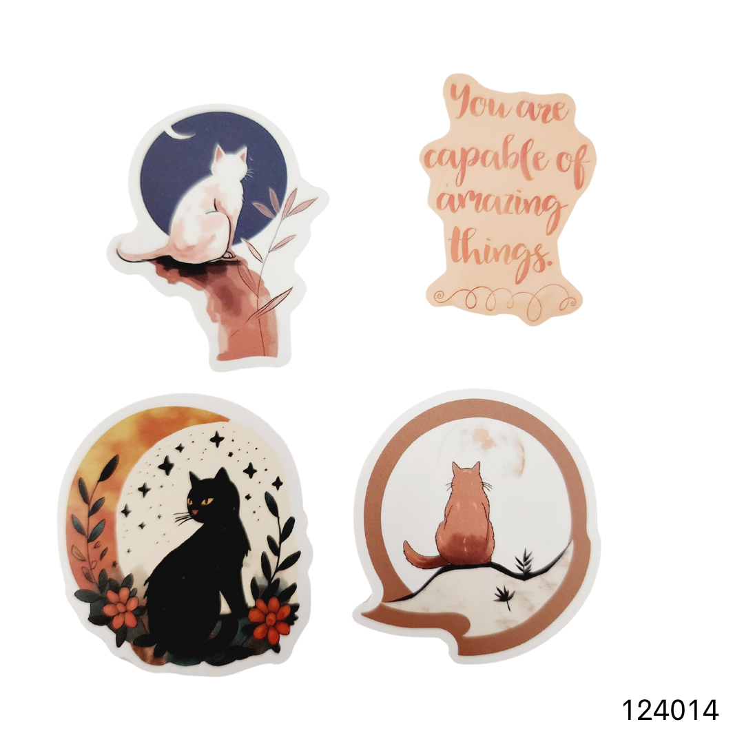 Quotes, Moons, Books, and Cats Sticker Packs 1 image 13