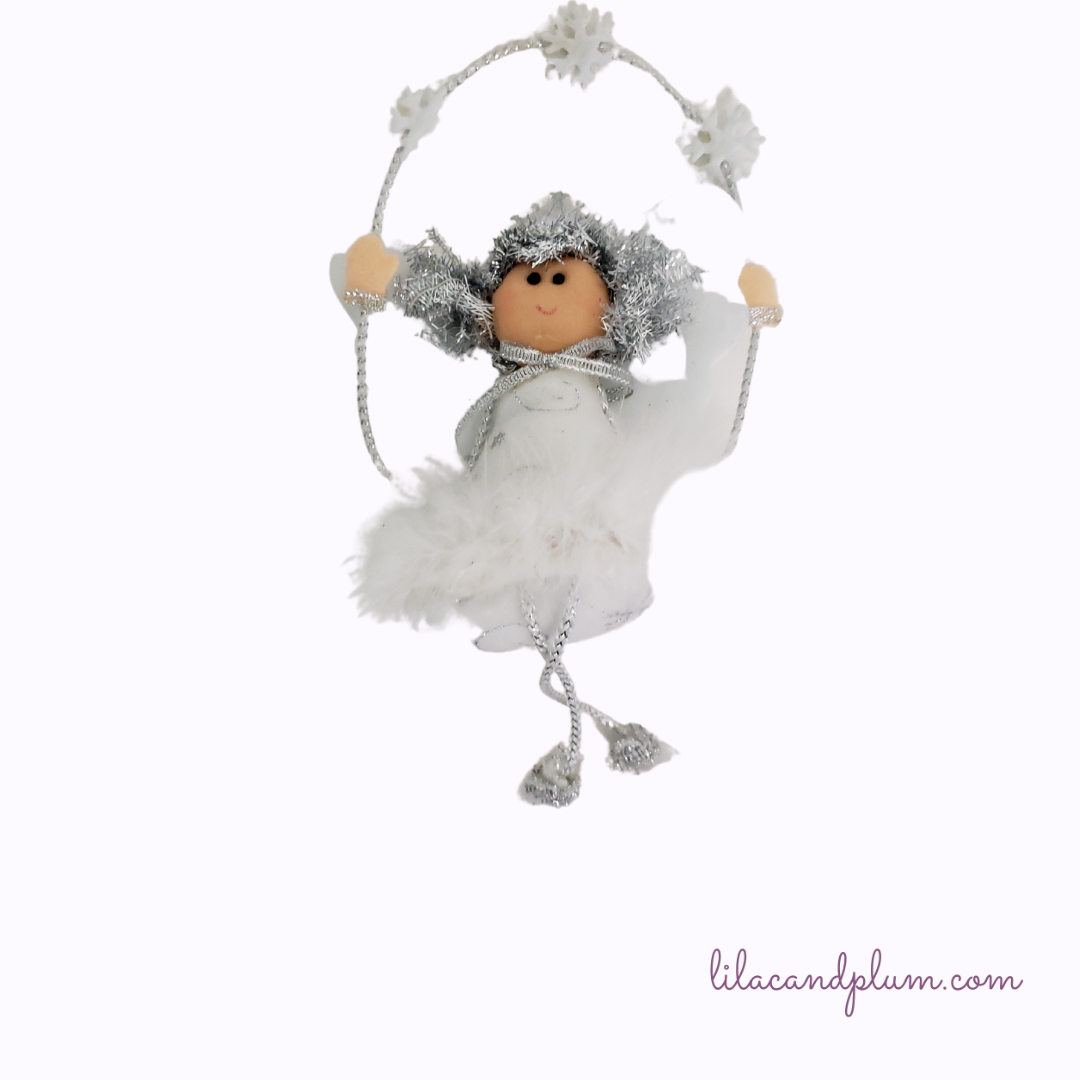 Angel on a Swing Ornament image 0