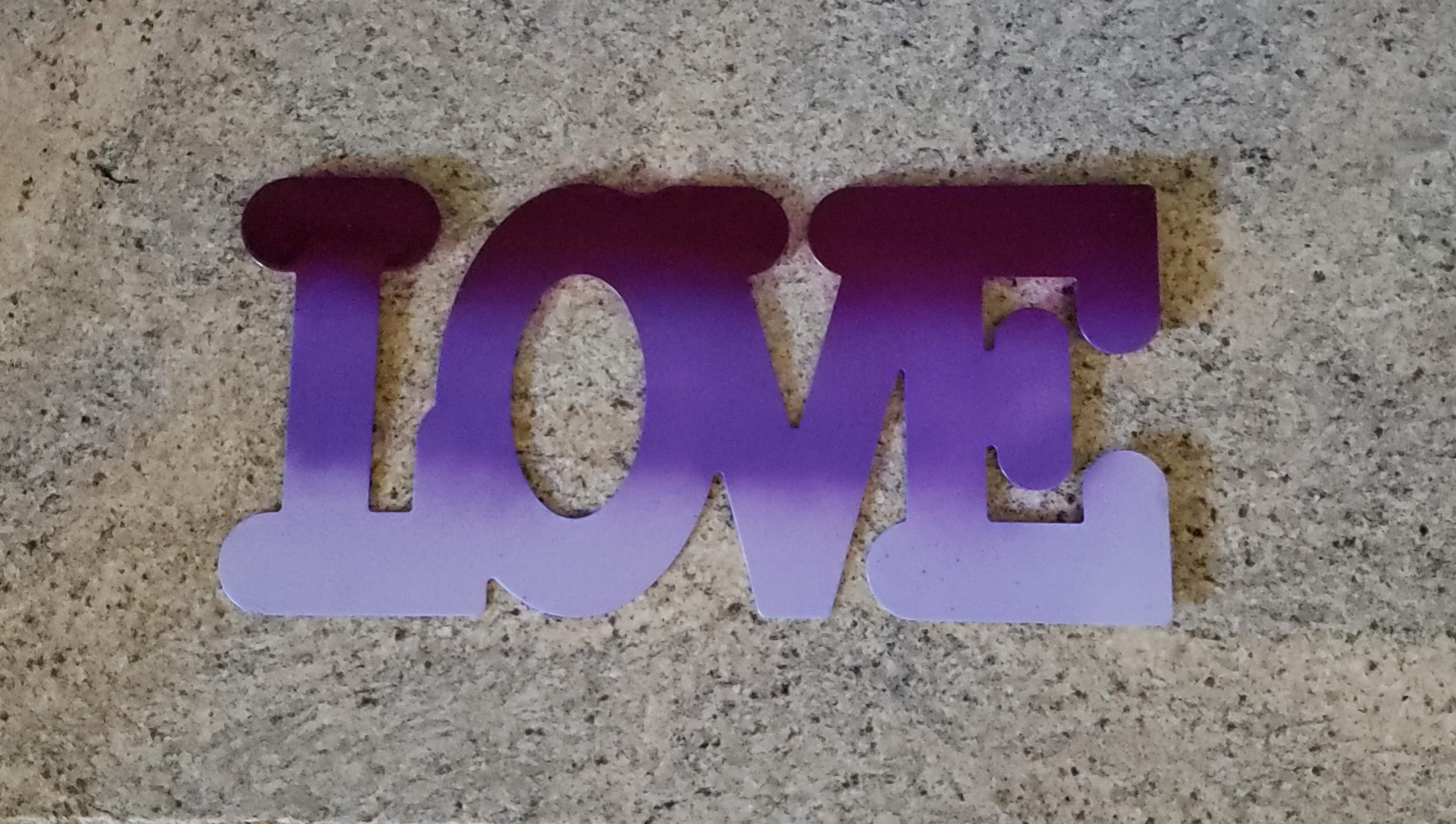 Shades of Love Metal Wall Sign image 0