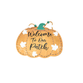 Welcome to Our Patch Large Pumpkin Sign image 0