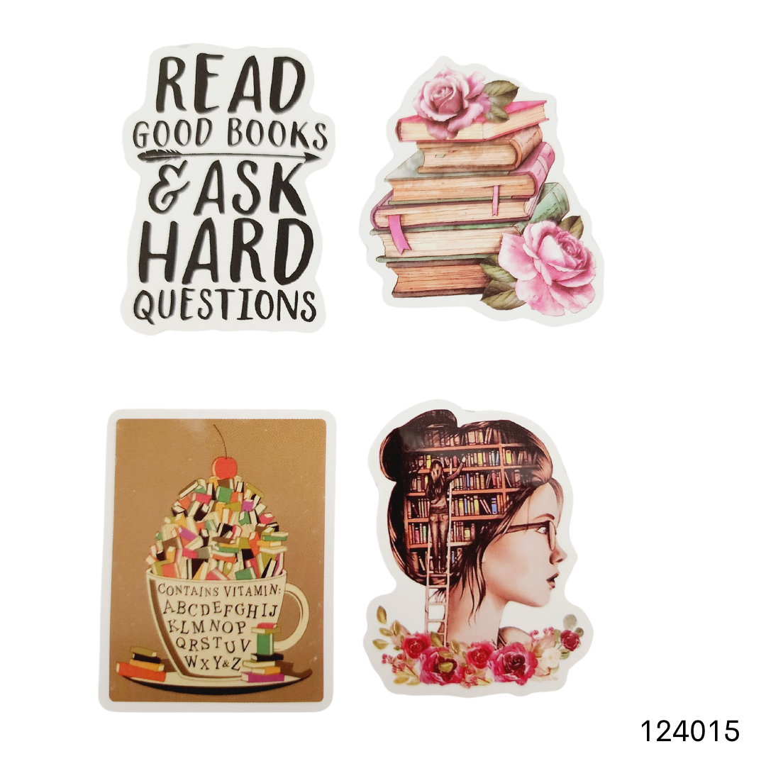 Quotes, Moons, Books, and Cats Sticker Packs 1 image 14