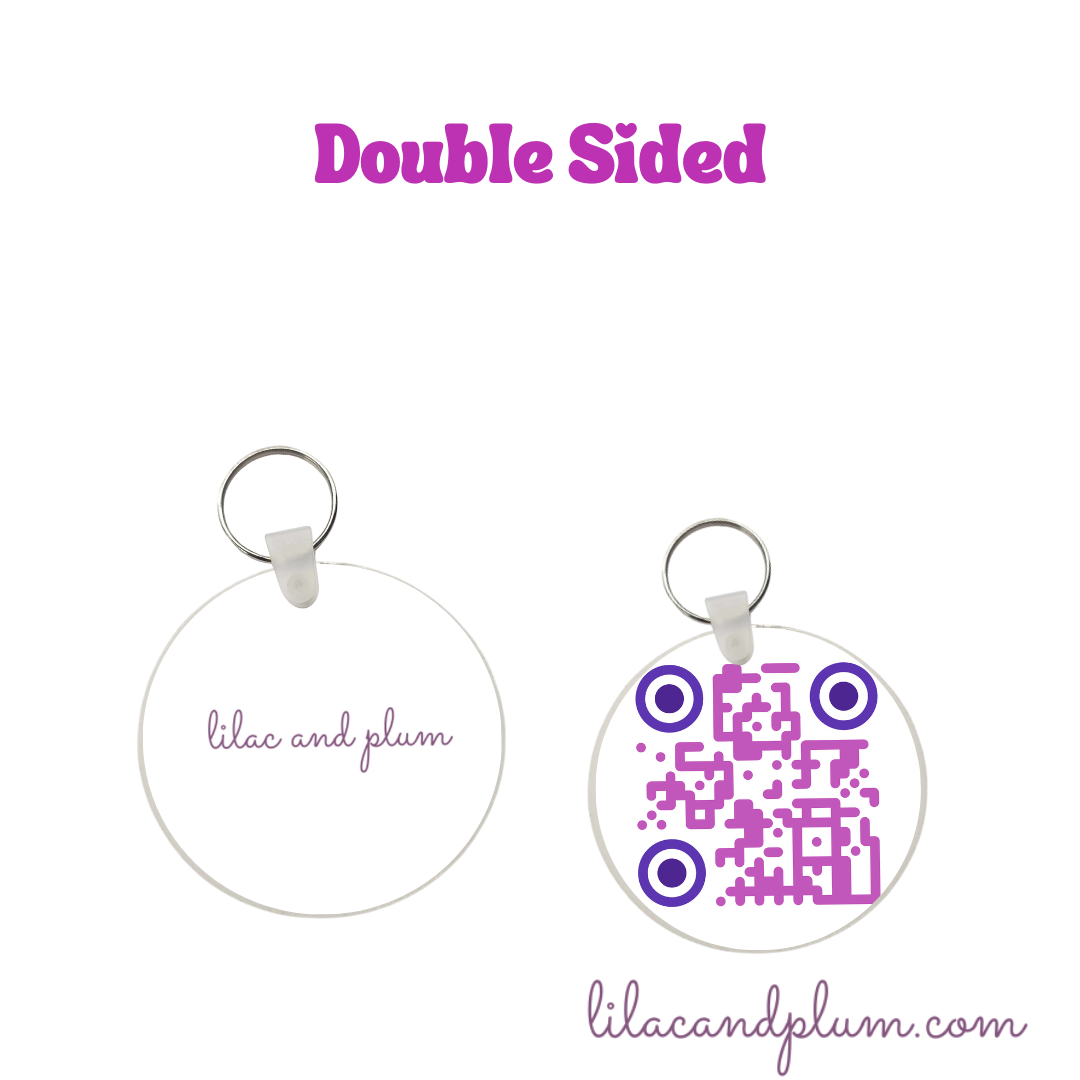 Personalized Round Keychain image 1