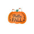 Hello Fall Large Pumpkin Sign image 0