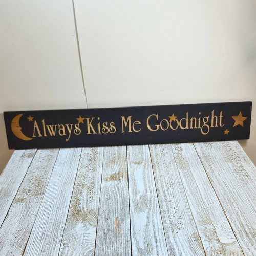 Always Kiss Me Goodnight Sign image 0